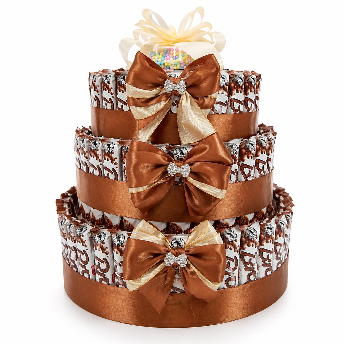 Bros chocolade snoeptaart - 3 lagen - Luxecadeaumanden