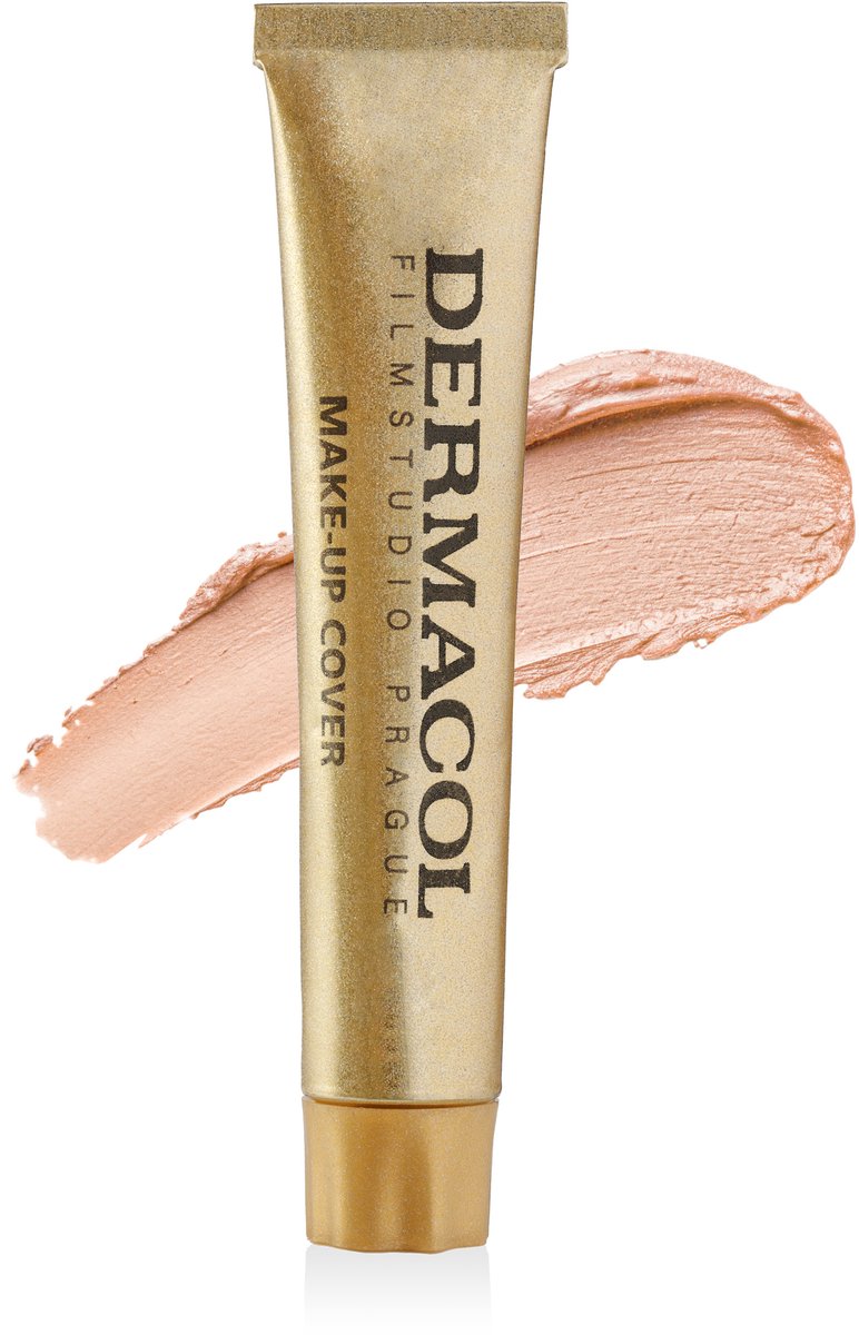 Dermacol Makeup Cover Foundation - Matte foundation met volledige dekking met SPF 30 - waterproof make-up voor een vette huid, acne en wallen onder de ogen - langhoudend - 30 g - TINT 207