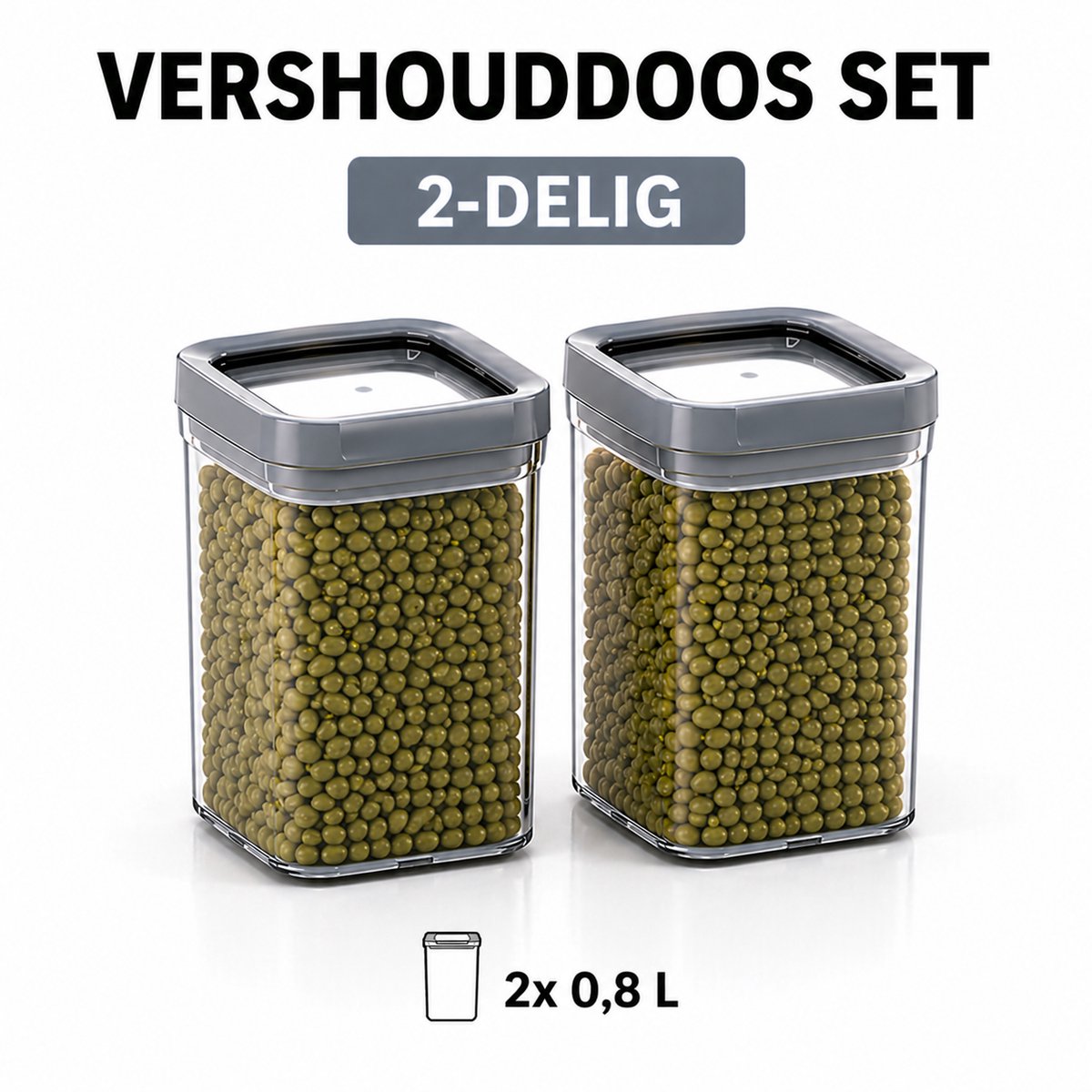 Curver - 2x Vershouddoos 0,8L - Dry Food Storage
