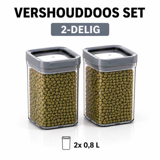 Curver - 2x Boîte de conservation 0,8L - Dry Food Storage