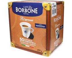 Borbone Respresso Miscela Dek - Compatibel met Nespresso Coffee Machine - 50 koffiecups