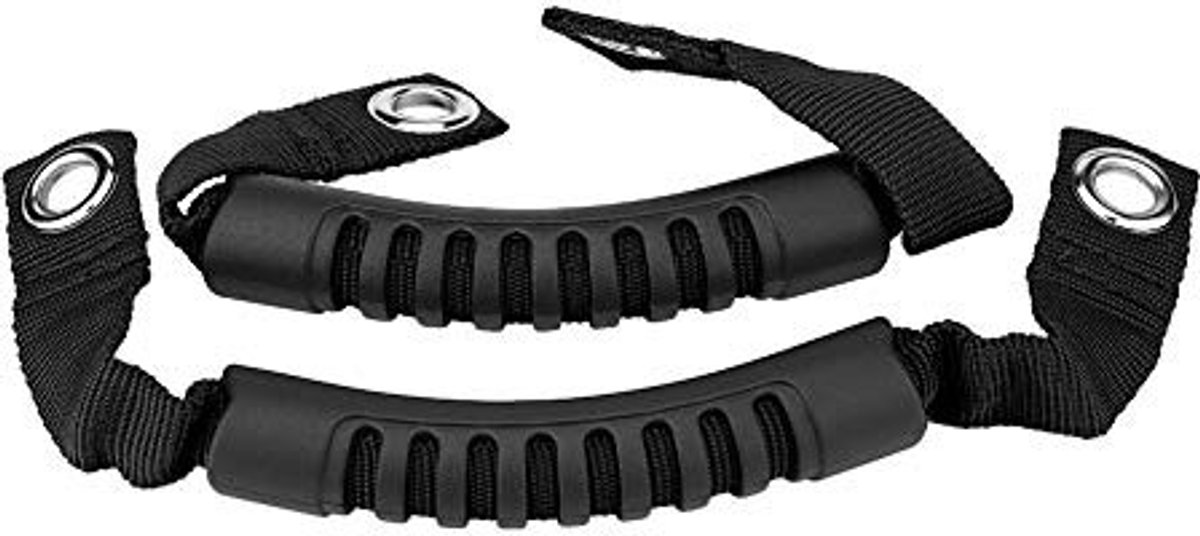 Allecto - Handgreep - Hoofdsteun Handgreep Set - Duurzaam Nylon - Zwart - Auto Accessoires - Geschikt voor 1995-2017