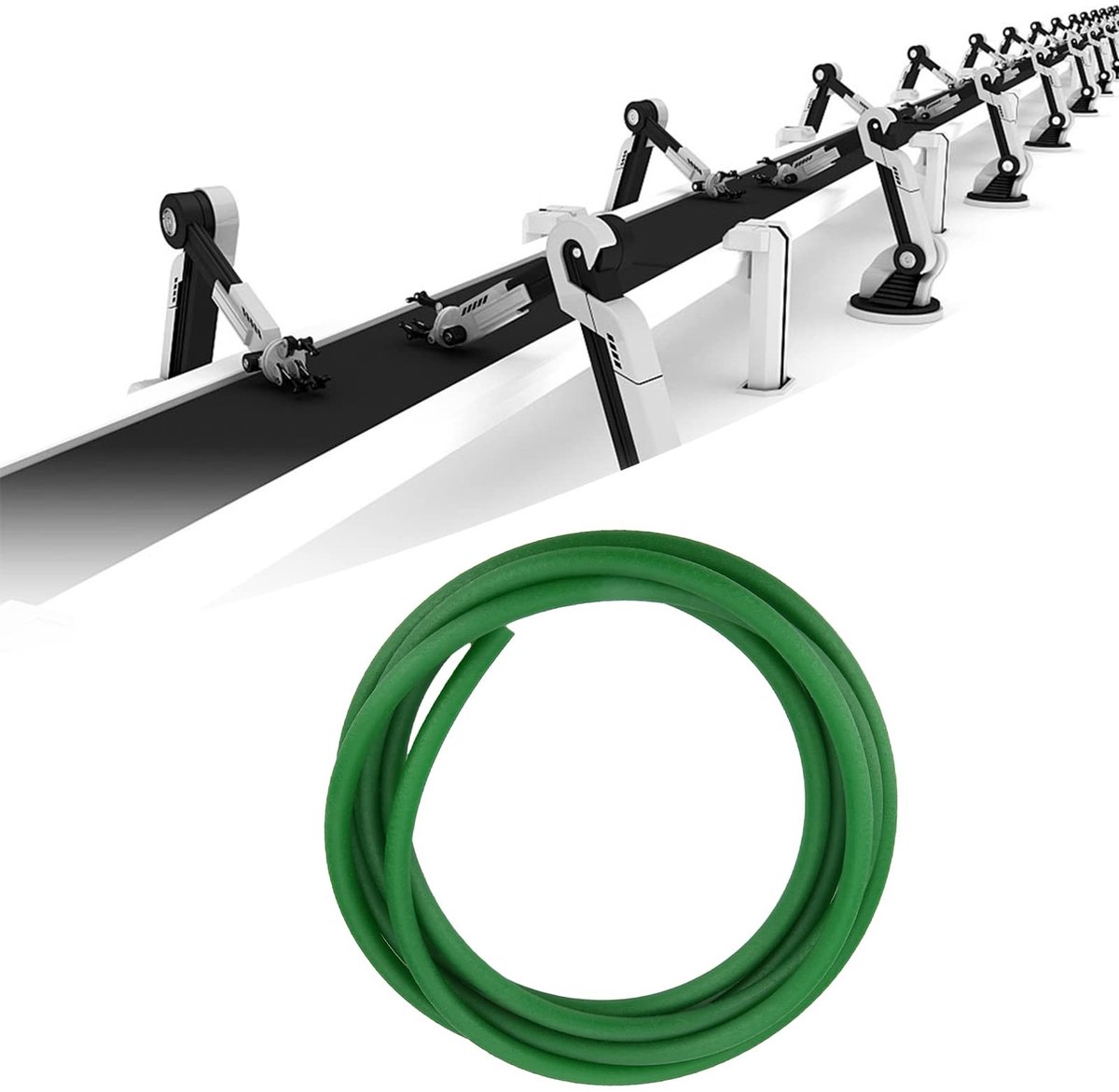 Allecto - PU Polyurethane Round Belt - Riem voor aandrijving - Groene kleur - Duurzaam en slijtvast - Geschikt voor diverse machines - 10mm diameter