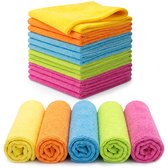 Chiffons De Nettoyage En Microfibre Gris 30 X 30 Cm, Lot De 12 Chiffons De Lavage Pour Voiture Ultra Absorbants Et A Finition Miroir 93010954