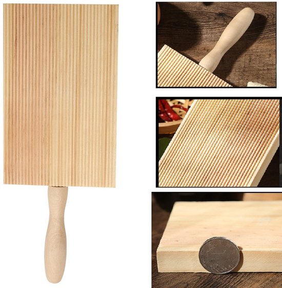 MTTProducts - Pasta Board - Gnocchi Roller - Perfect voor Thuis Koken - Houten Snijplank - Voor Gnocchi en Garganelli - Handig Keukengerei - Duurzaam M... van Mttproducts — afbeelding 5