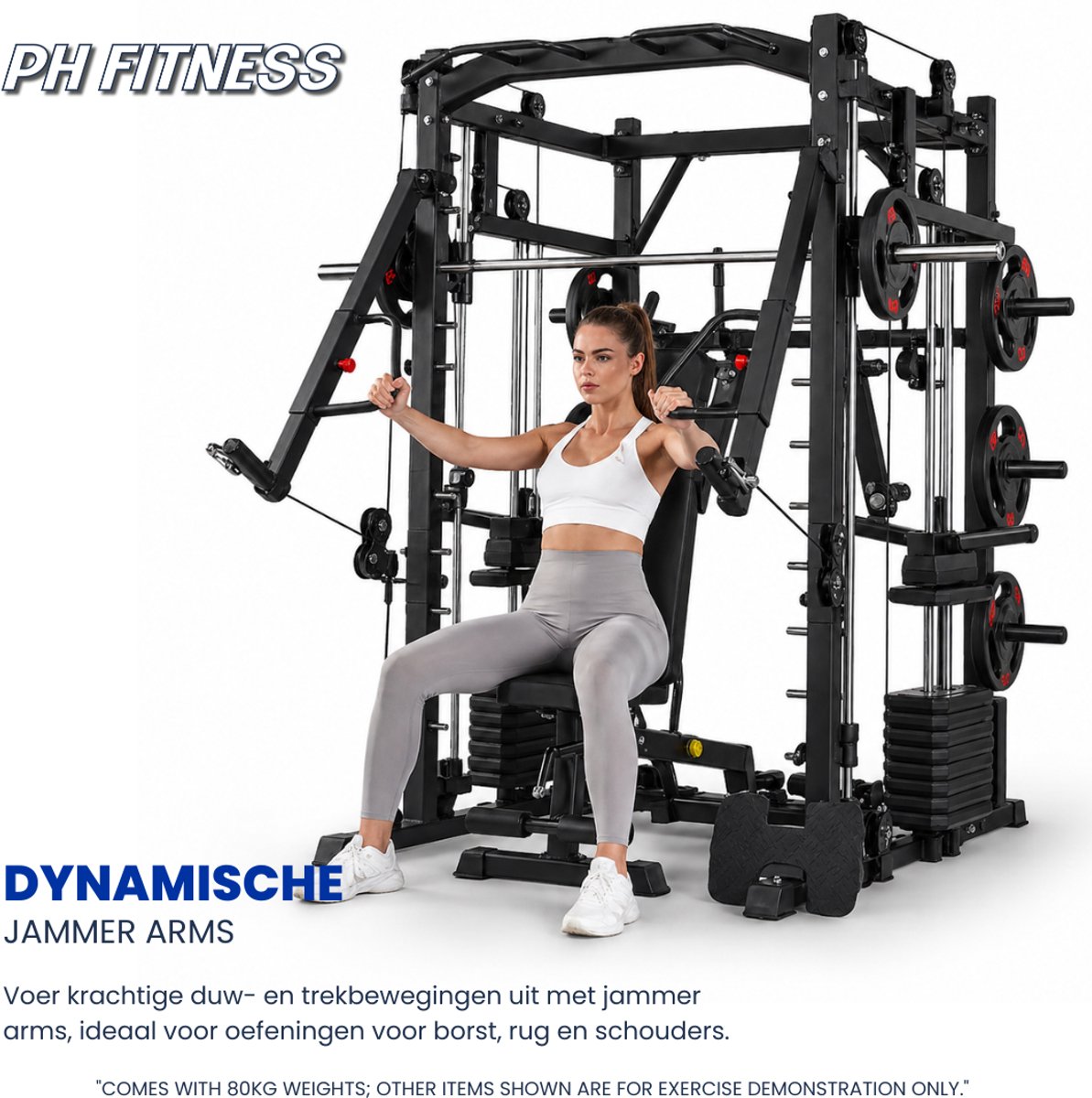 PH Fitness Power Rack - All-in-one krachtstation Smith Machine thumbnail 6