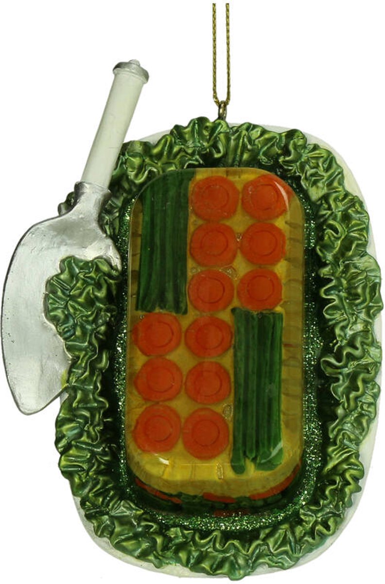 HD Collection Kerst Ornament “Kerst Paté” Glas Multi 10cm