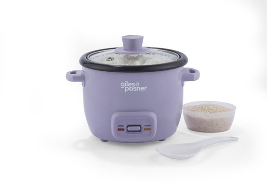 Giles & Posner Sorbet 0,4L Rijstkoker – PFAS-vrije Pan - Glazen Deksel