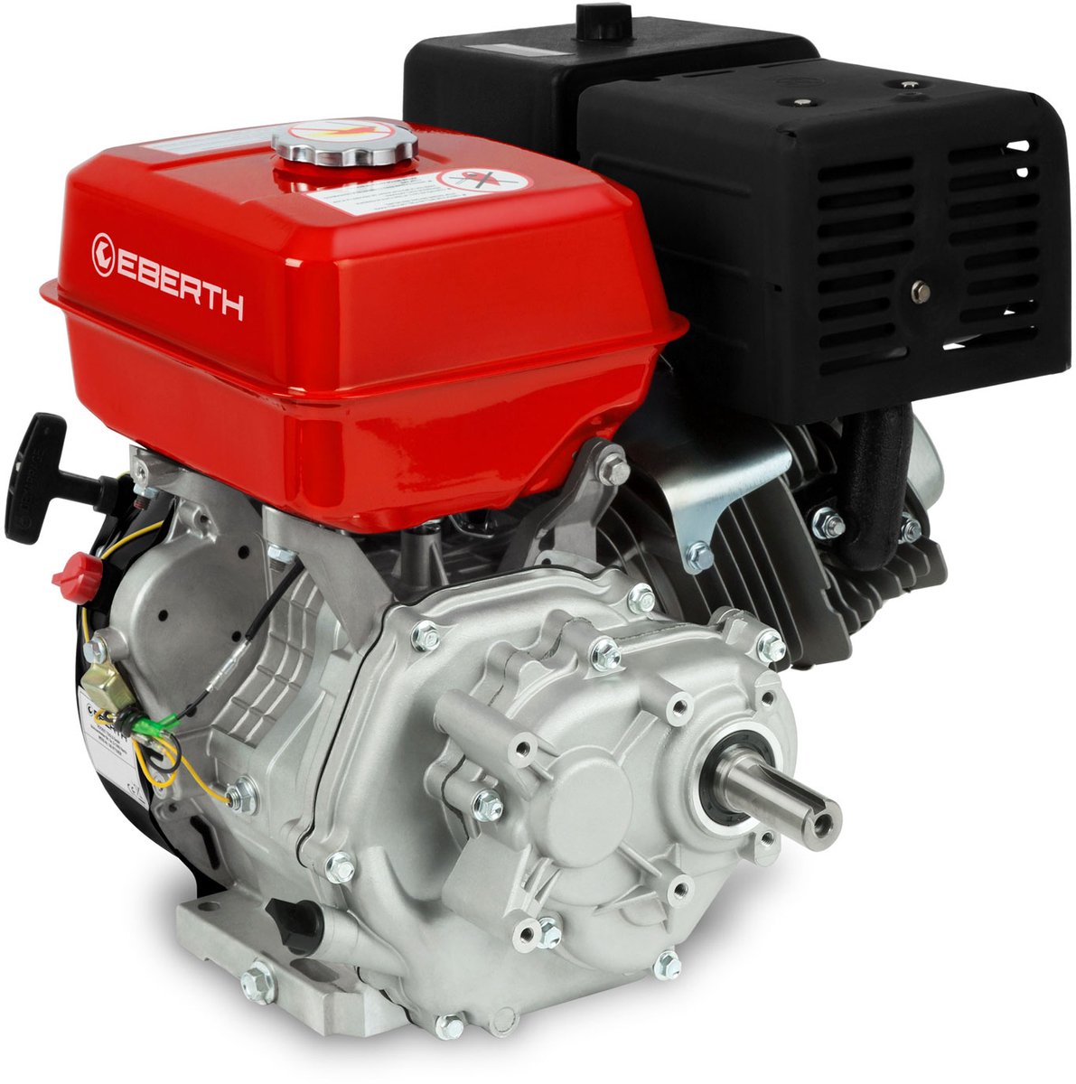 EBERTH 15 pk 11,03 kW benzinemotor, stationaire kartmotor met reductietandwielkast 2:1, benzinemotor met as van 25 mm Ø, oliepeilbeveiliging, 4-takt, 1 cilinder, 420 cc, aandrijfmotor met versnellingsbak