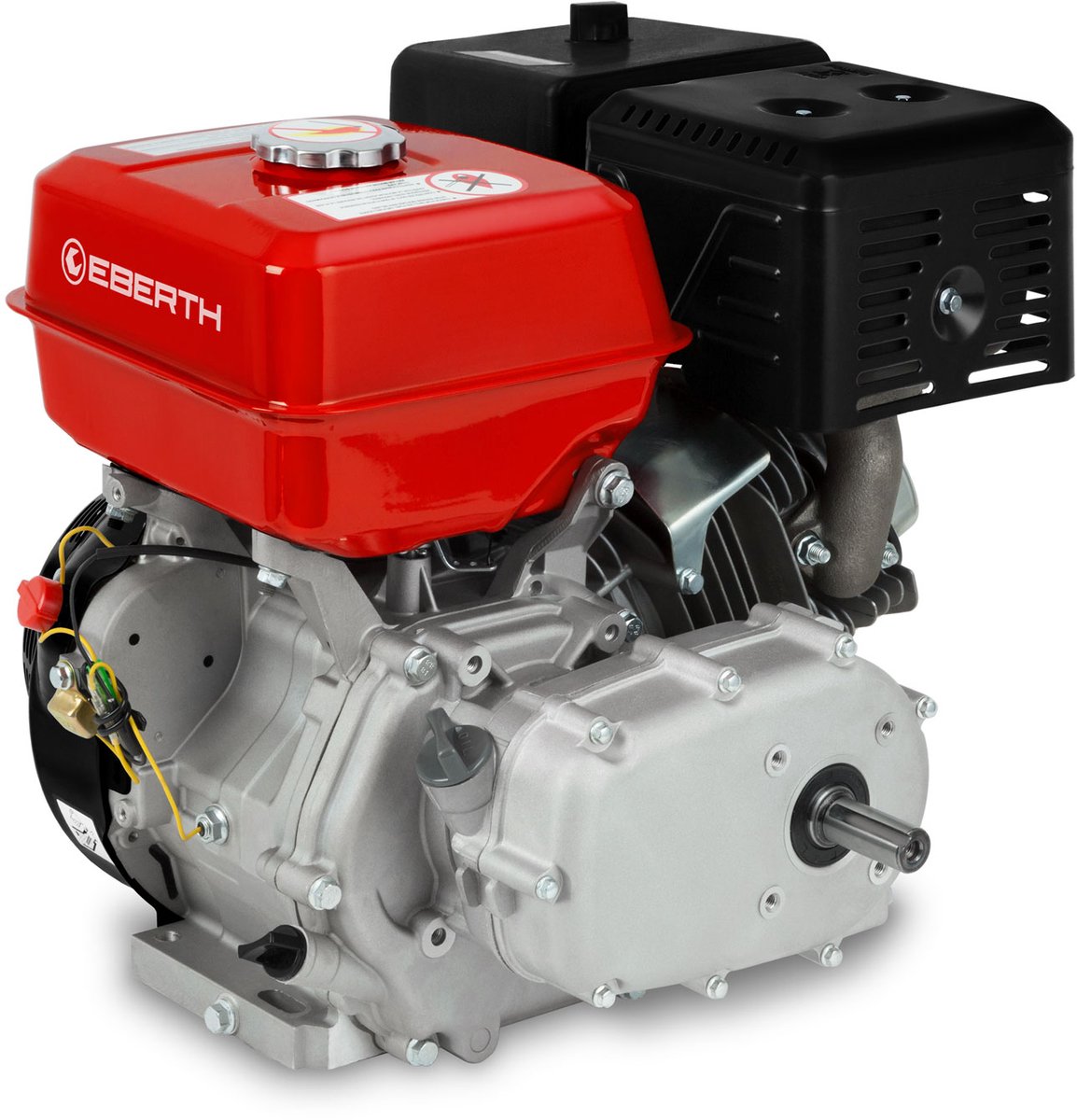 EBERTH 15 pk 11,03 kW benzinemotor, stationaire motor, kartmotor, aandrijfmotor met oliebadkoppeling, asdiameter 22 mm, oliepeilbeveiliging, 4-takt, 1 cilinder, cilinderinhoud 420 cc, luchtgekoeld