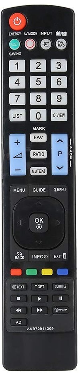 Shopcentral - TV afstandsbediening vervanging - Geschikt voor LG - Ergonomisch design - Hoogwaardige kwaliteit - Tot 8 meter bereik - Ideaal voor verva...