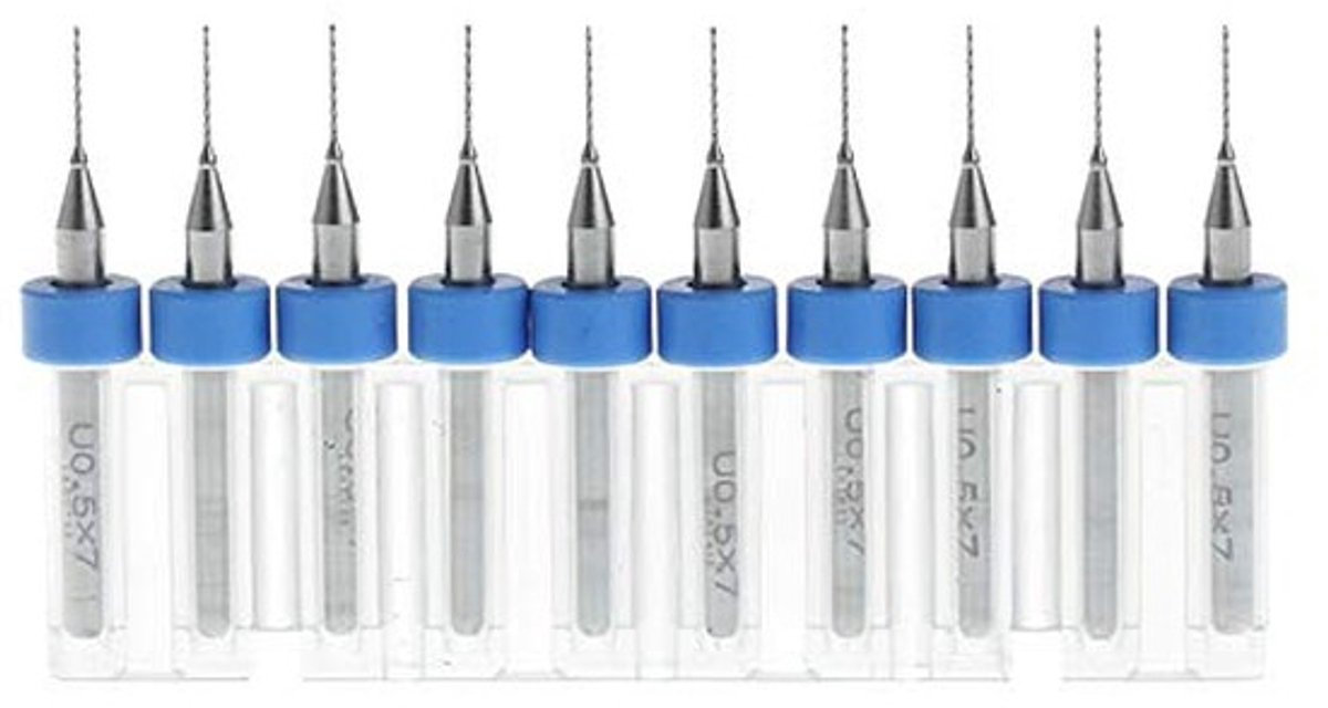 aladdien - Carbide Rotary Tool - 0.7mm Micro Drills - Precisie voor Hobbymatig Gebruik - 10 Stuks - Geschikt voor Sieraden
