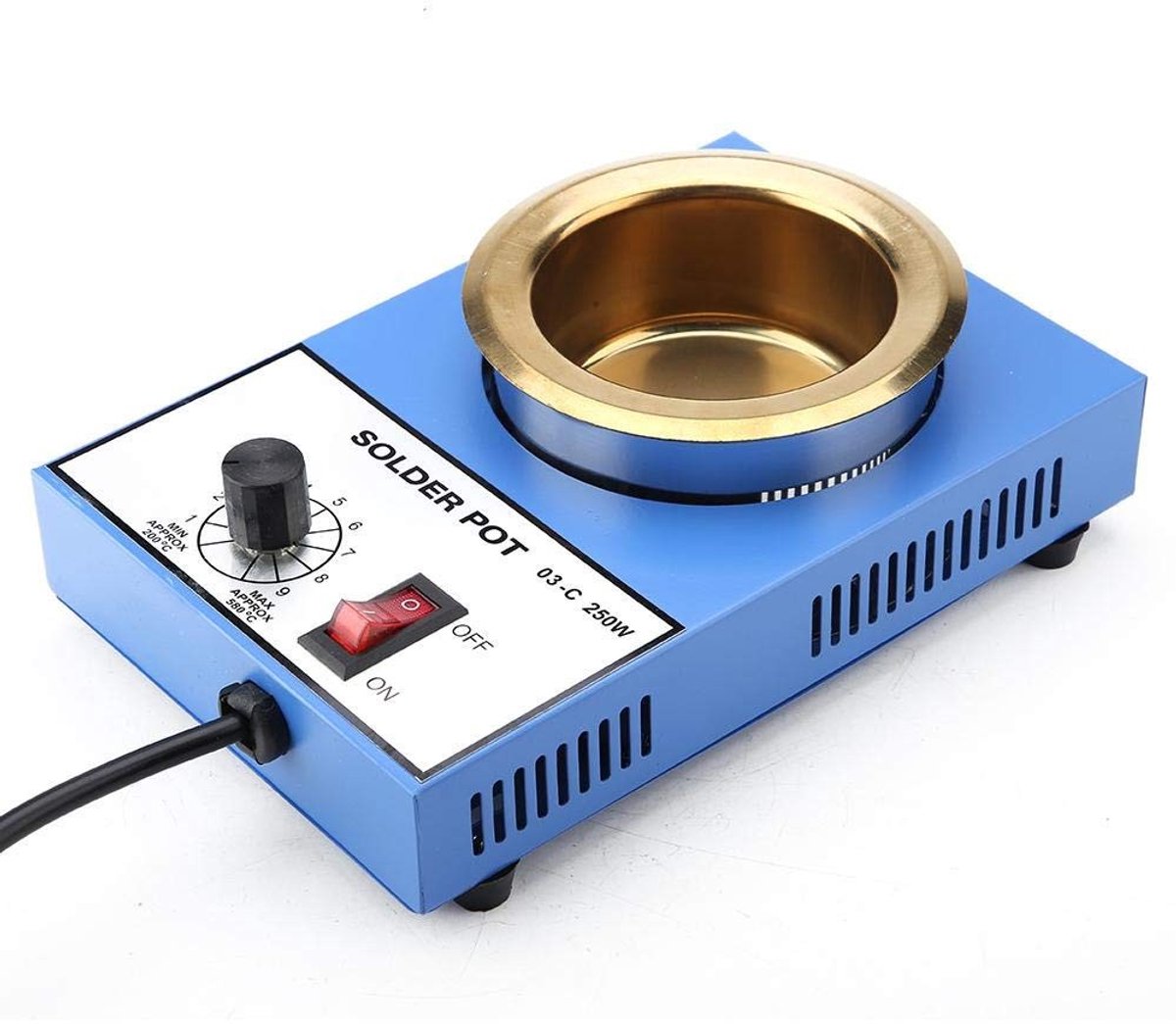 Golden crown - Solder Pot - Solderen en Ontsolderen - Compact en Efficiënt - 100mm - Elektronisch Thermostaat - Geschikt voor Elektronica - 220V