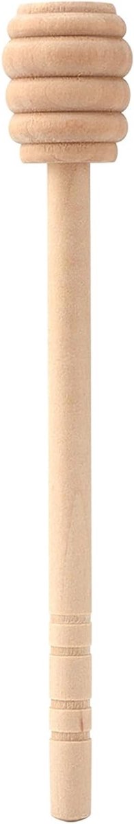 Houten Honinglepel Set van 50 Stuks, 15 cm Lange Roerstaafjes voor Honing, Bruiloften en Feestjes