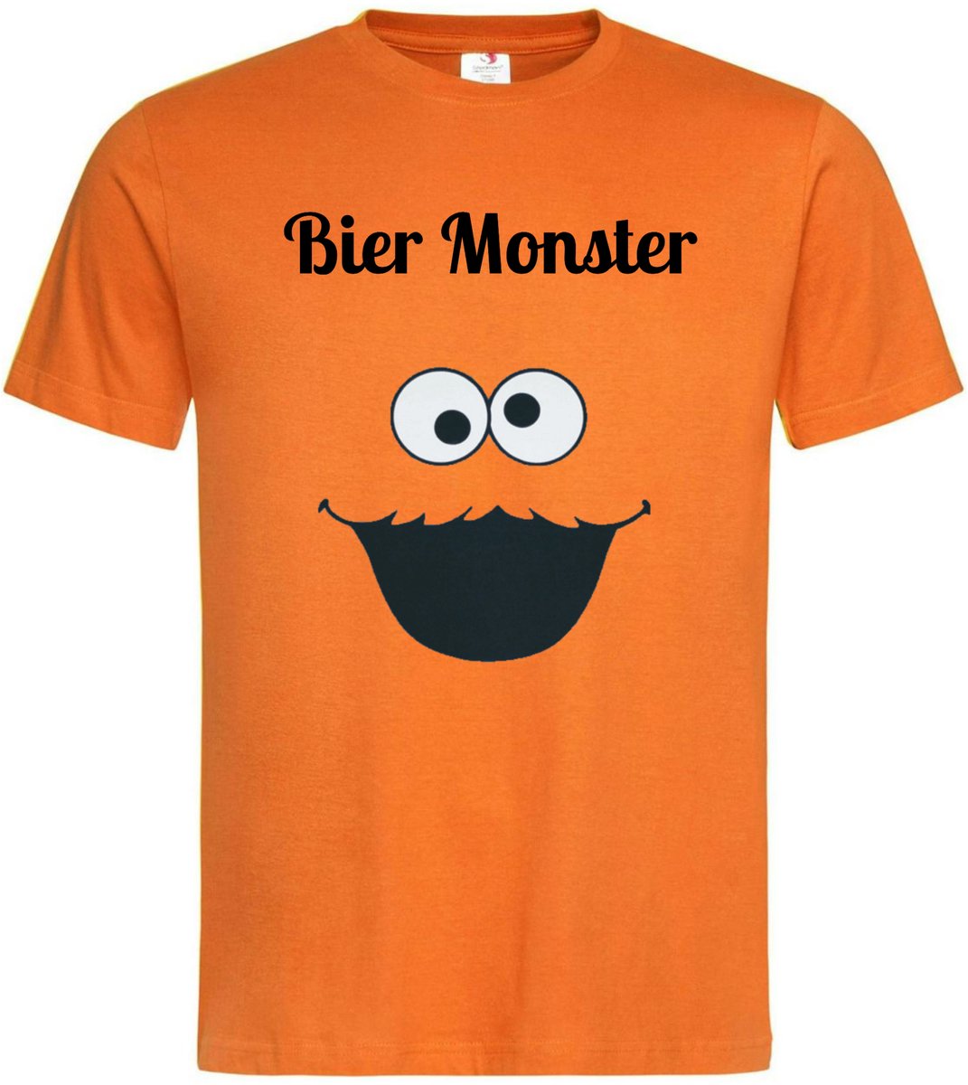 Oranje Bier Monster T-shirt - Maat 4XL - Koningsdag - wk voetbal -festival - feest
