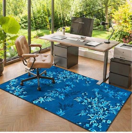 Heavy Duty Office & Gaming Chair Floor Protection Mat 160 x 180 cm - Anti-Slip Premium Desk Chair Mat for Hardwood, Carpet & All Floors - Noise Reduction & Scratch Protection - Vermissen — afbeelding 3