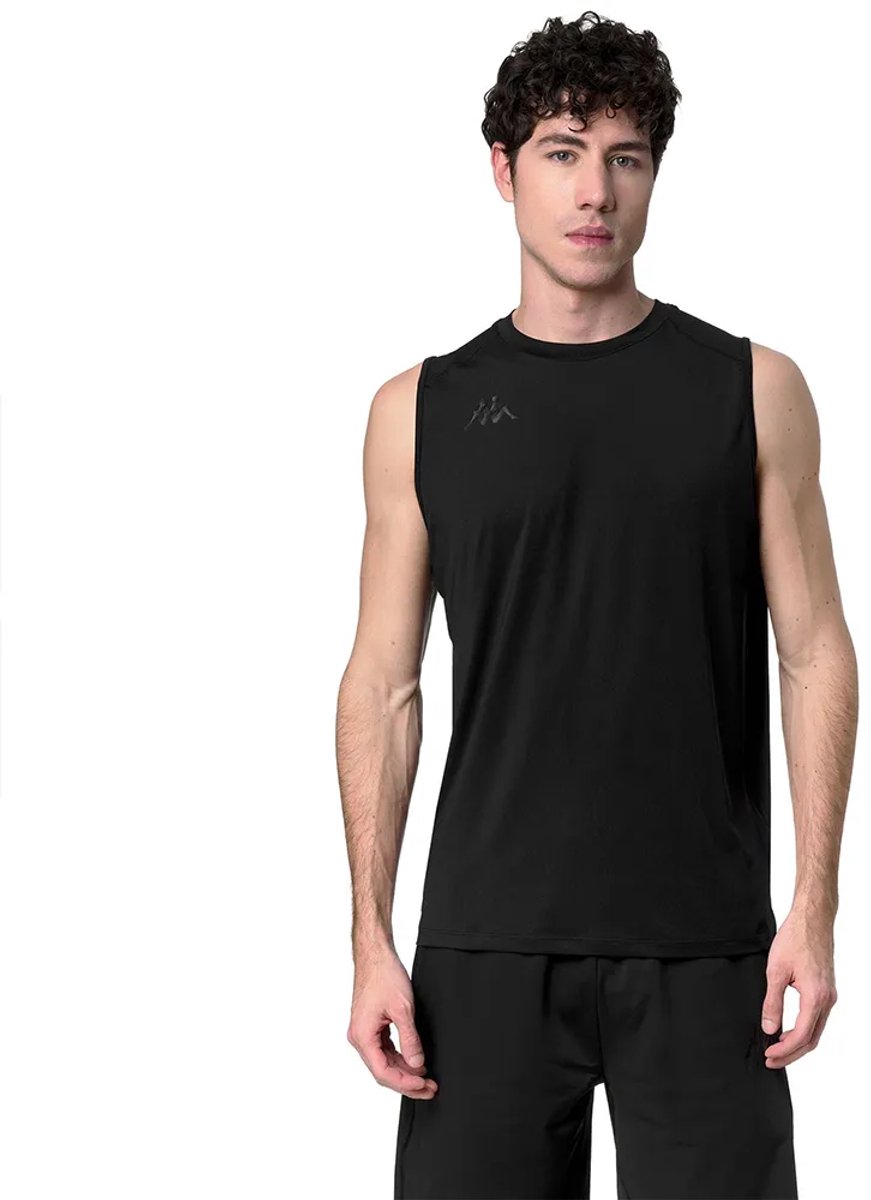 Kappa Ileo Mouwloos T-shirt Man Zwart