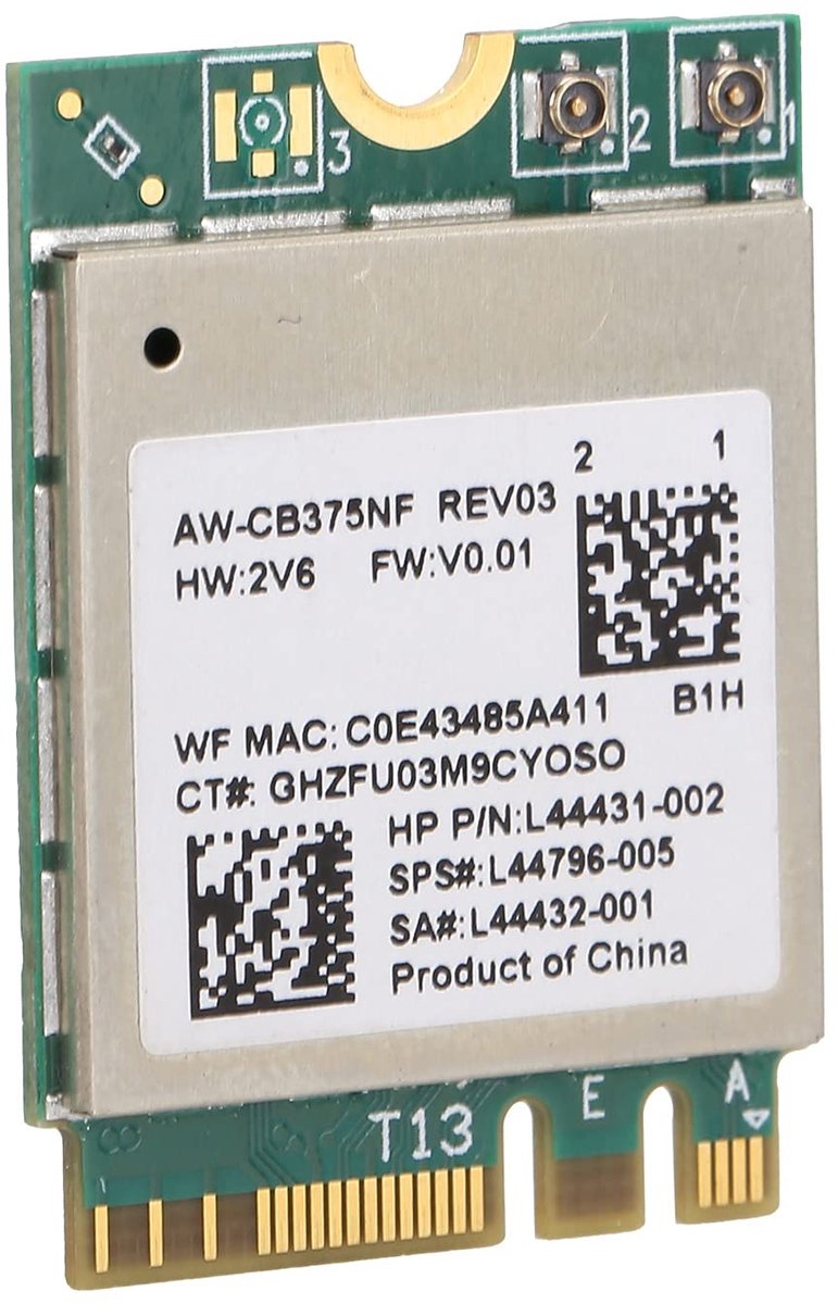 Allecto - Draadloze Netwerkkaart - Wifi-module - Betrouwbare verbinding - M.2 - Bluetooth 5.0 - Geschikt voor PC - 2,4/5,0 GHz