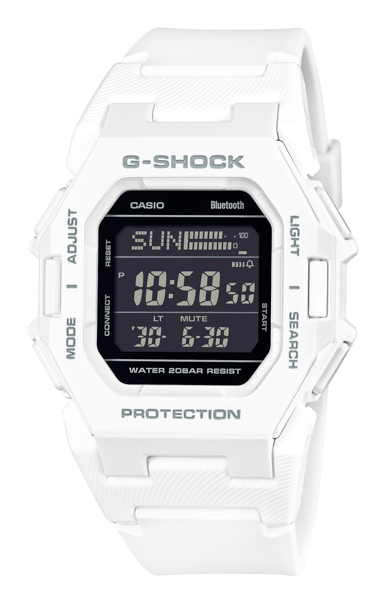 Casio G-Shock GD-B500-7ER Horloge - Kunststof - Wit - Ø 41 mm