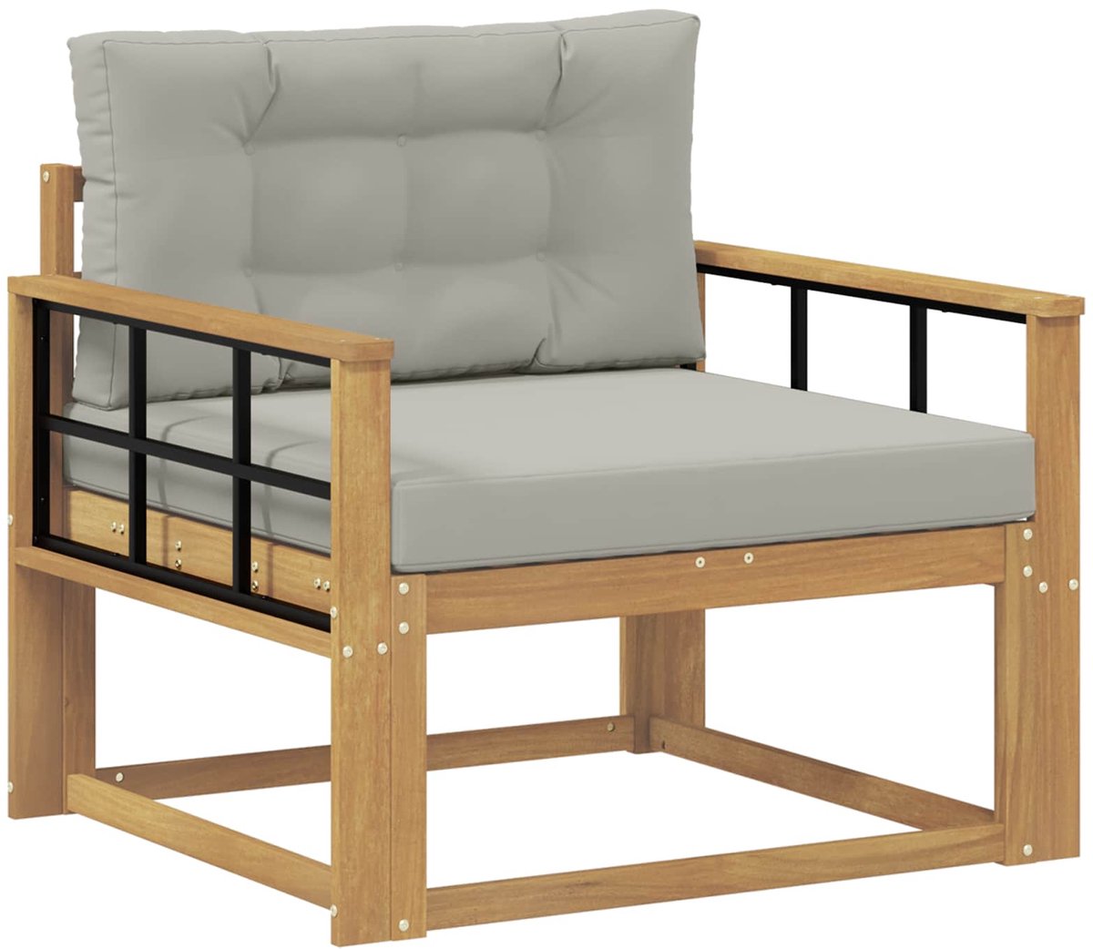 vidaXL - Buiten - Midden - Sofa - Polyester - Wit