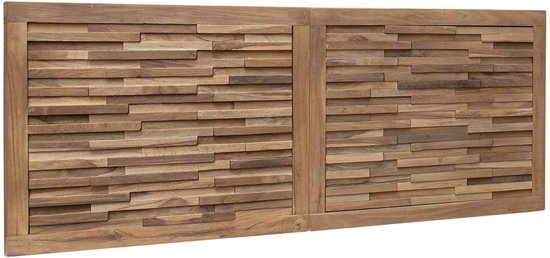 vidaXL - Tête de lit - Murale - Naturel - 140 - cm - Teck - Massif