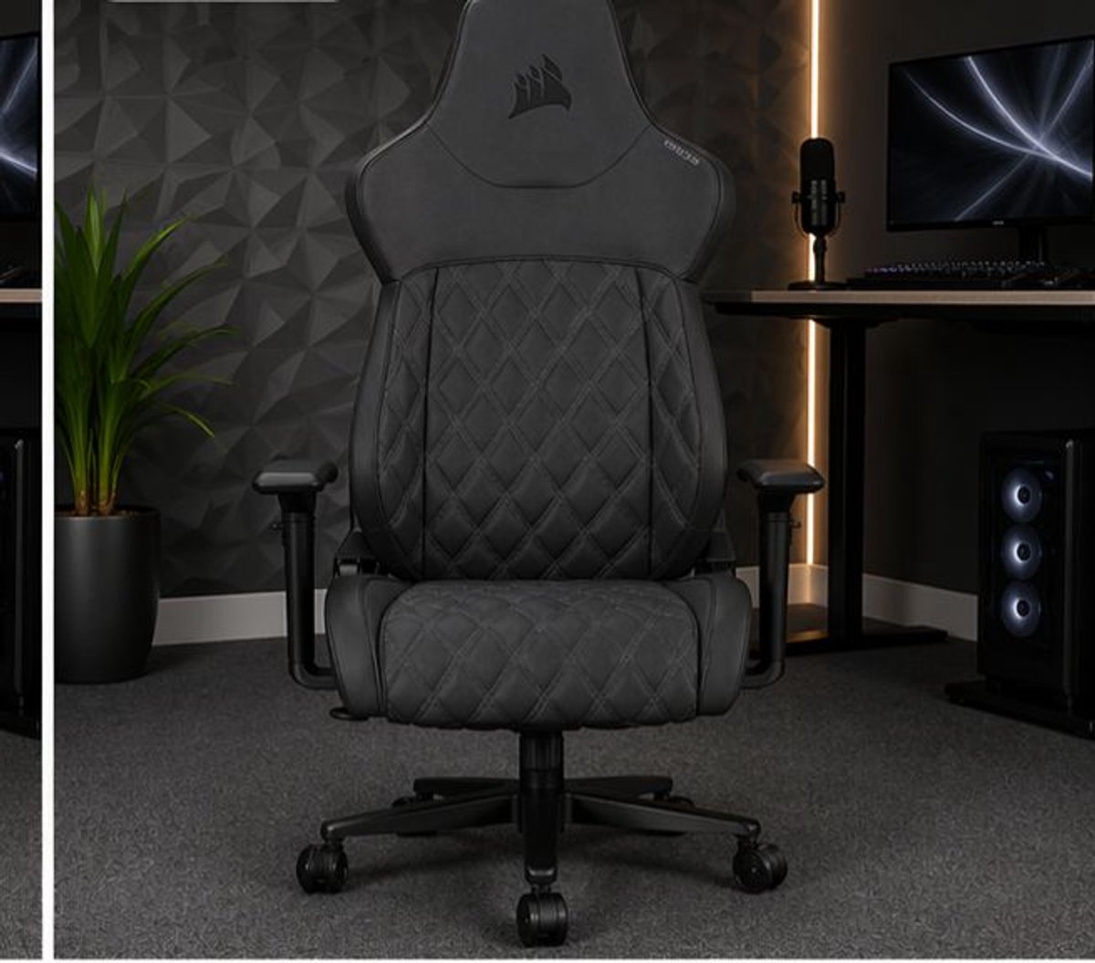 Gaming stoel ergonomisch premium stof verstelbaar met lendensteun en 5D armleuningen 71 x 39 x 85 cm Sherwood groen – Vermissen