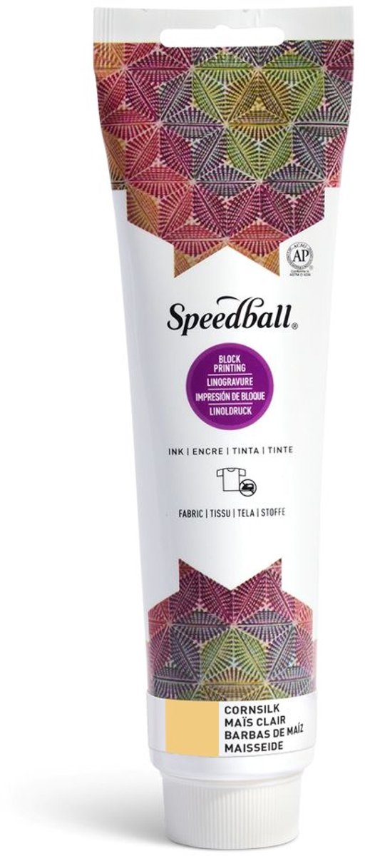 Fabric block printing ink cornsilk - Speedball