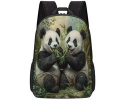 Panda Rugzak | Pandapatroon Rugtas | Panda Family Rugzak | Schattige Rugzak | Rugzak Jongens | Rugzak Meisjes | Mooie rugzakken met Panda | 20 liter | Kinder Rugzak