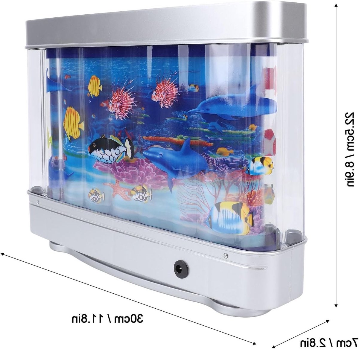 Realistisch Kunstmatig Aquarium met Beweeglijke Vissen - USB LED Nachtlamp voor Kinderen en Baby's, Sensory Speelgoed voor Bureau en Slaapkamer — cadeau in Wonen & Interieur - foto 2