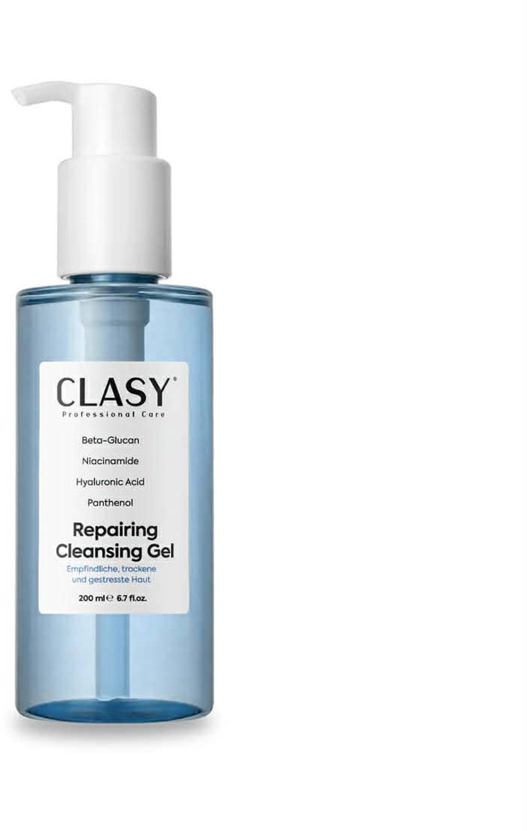 Clasy Care Reinigingsgel 200 ml – Hydraterende Gezichtsreiniger met Niacinamide & Hyaluronzuur – Voor Droge & Gevoelige Huid