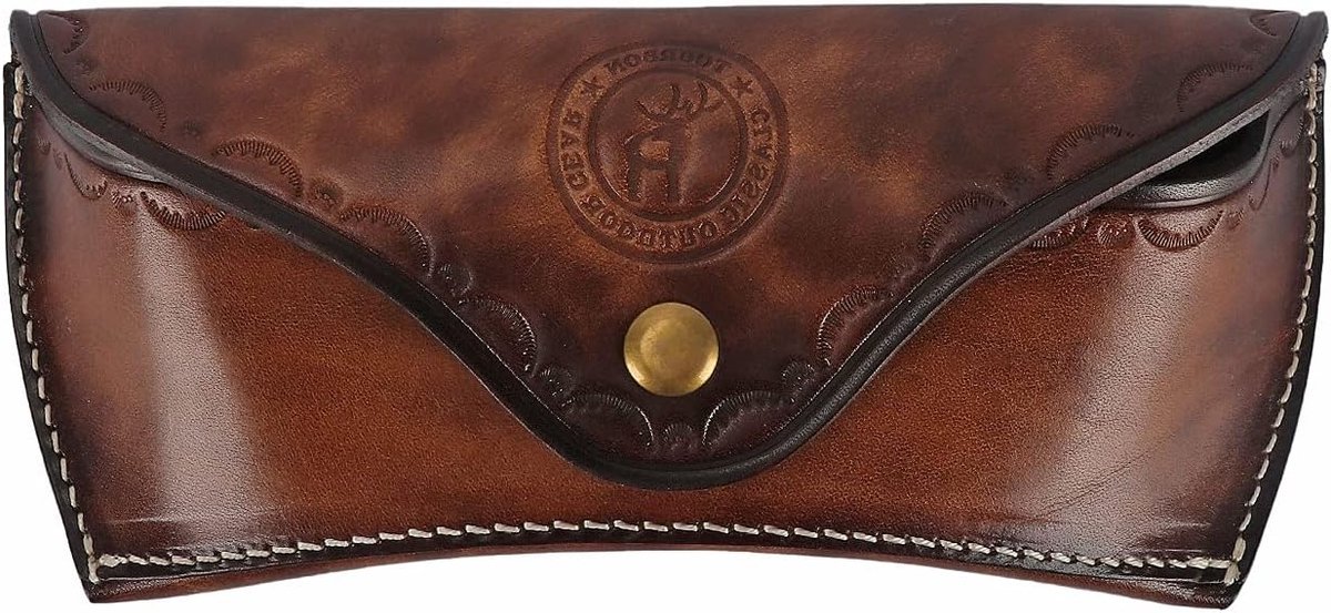 Deluxe Leren Bril Etui voor Lezen - Harde Opbergdoos voor Zonnebrillen en Optische Brillen