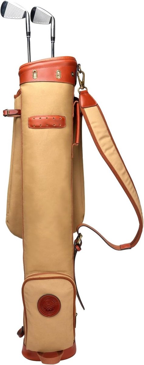 Waterdichte Canvas Golfclub Reisbag met Zachte Gevoerde Schouderriem voor Optimale Bescherming
