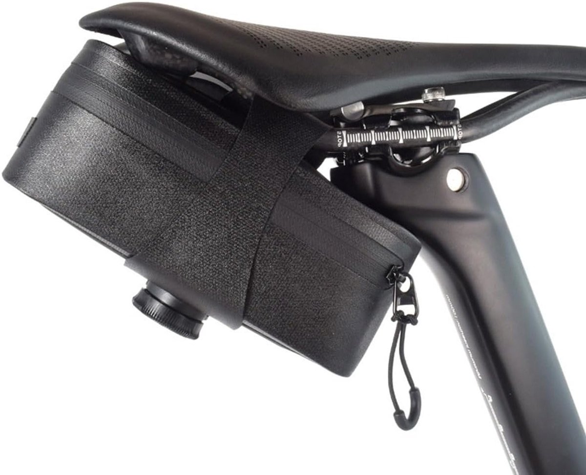 Waterdichte Fietszadel Tas met Snelle Bevestiging | 0.5 L TPU, Achterlicht Houder, Geschikt voor MTB en Racefietsen (82 x 57 x 147 mm)