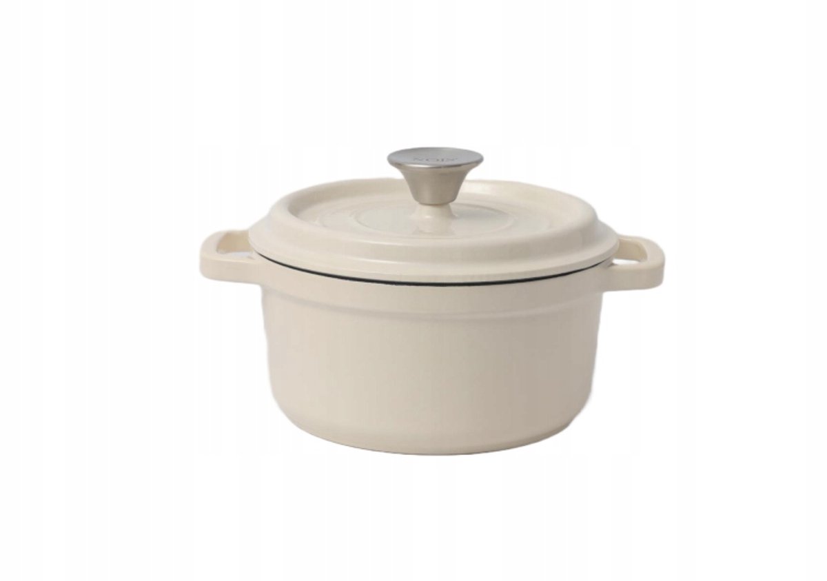 Nois Tierra Serie - Gietijzeren Pan - 24cm - 4L - Crème