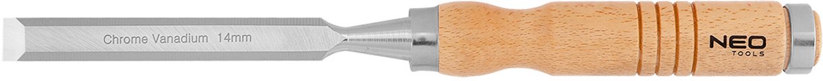 NEO 37-814 - Houtbeitel - 14 mm - Houten handgreep - CRV Staal