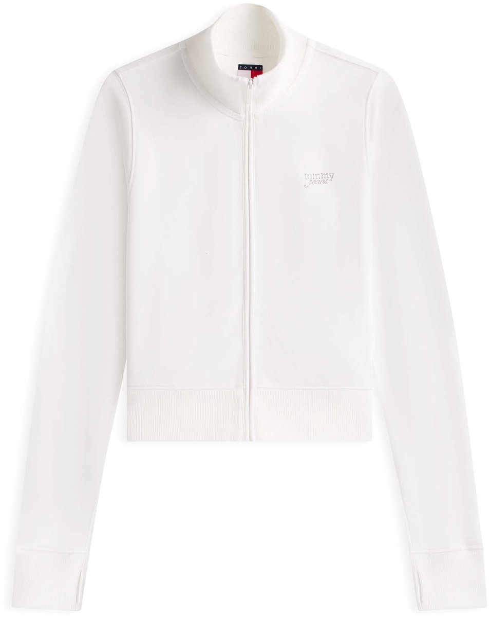 Tommy Jeans Tjw Slim Scri Sweatshirt Fashion Wear Vrouwen Wit