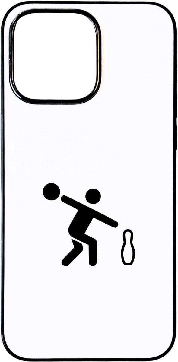 Hacebo® - Bowlen telefoonhoesje - Bowlen - sporters - telefoonhoesjes - sport cadeau - sporten - Leuk kado voor je sporter om te geven - hoesje geschikt voor iPhone 15 Pro Max