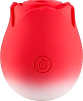 Vibromasseur rose SF Toys Rouge – Stimulateur clitoridien – 10 modes d'aspiration – Silencieux <50dB – Étanche – Rechargeable magnétiquement