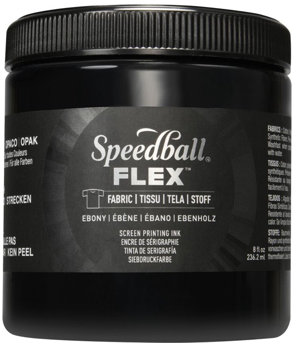 Flex fabric ink ebony screen printing -Speedball