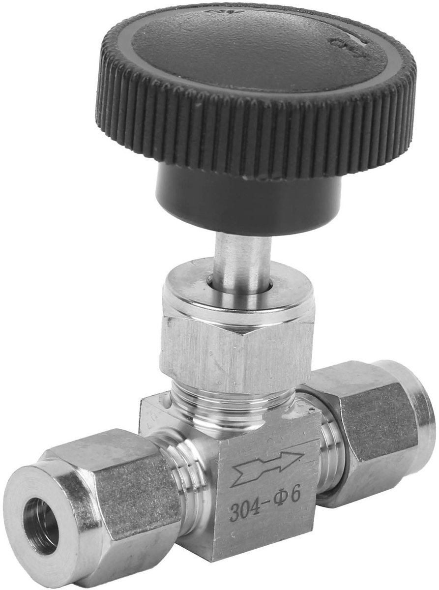 aladdien - Hoge Druk Naaldklep - Voor Water Gas en Olie - Duurzaam en Betrouwbaar - 3/4" Flens Aansluiting - Herbruikbare Installatie - Ideaal voor ..