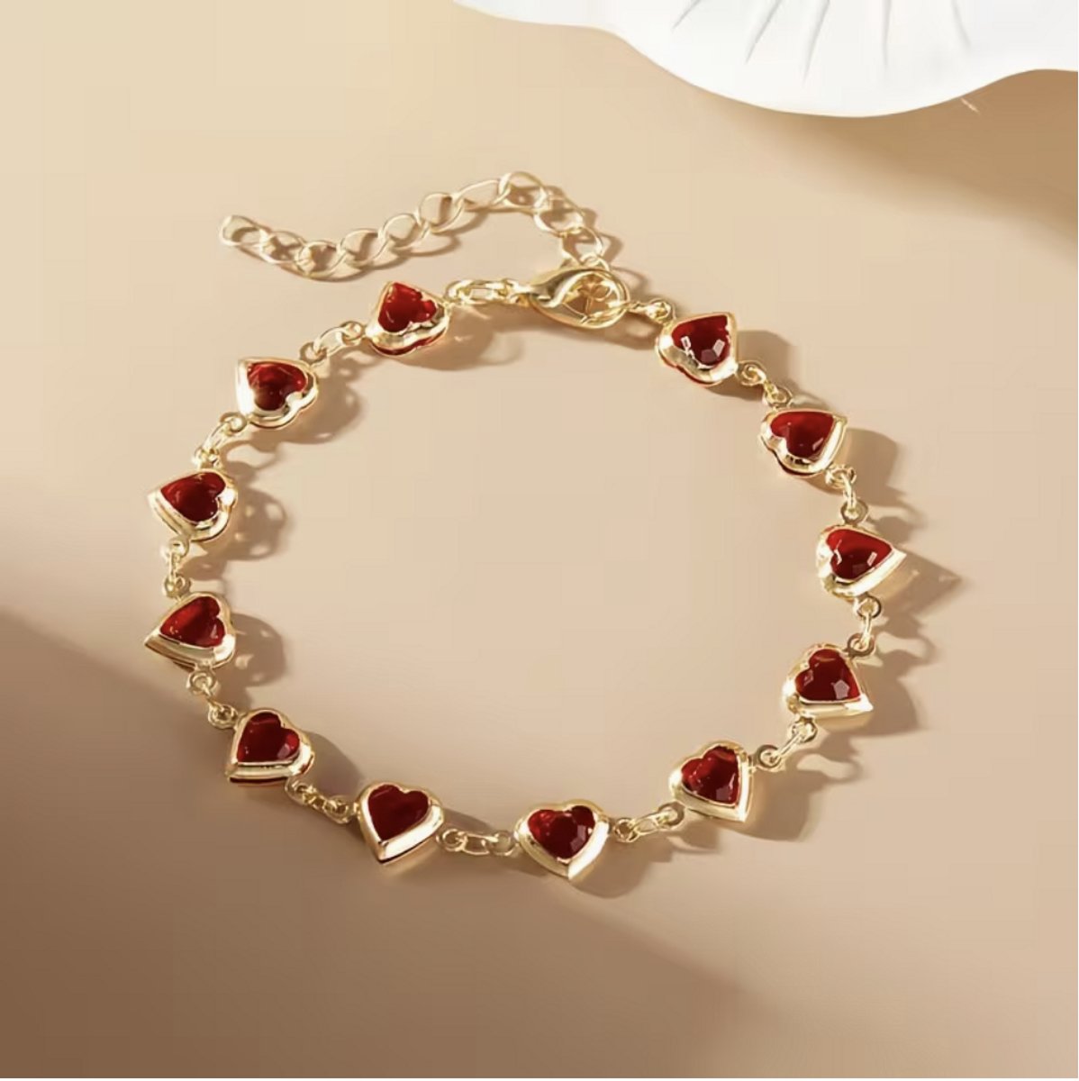 Armband - dames armband - verguld - Goudkleurig - Meerkruisig kubieke hartarmband - feest sieraden - verjaardag cadeau - cadeau