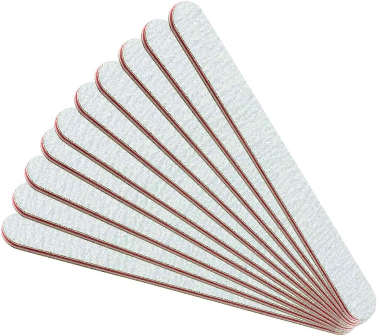 Nagelvijlen Set - Dubbelzijdige Vijlen - Nagels Modelleren - Extra Brede Vijlen - 10 Stuks - Zebra