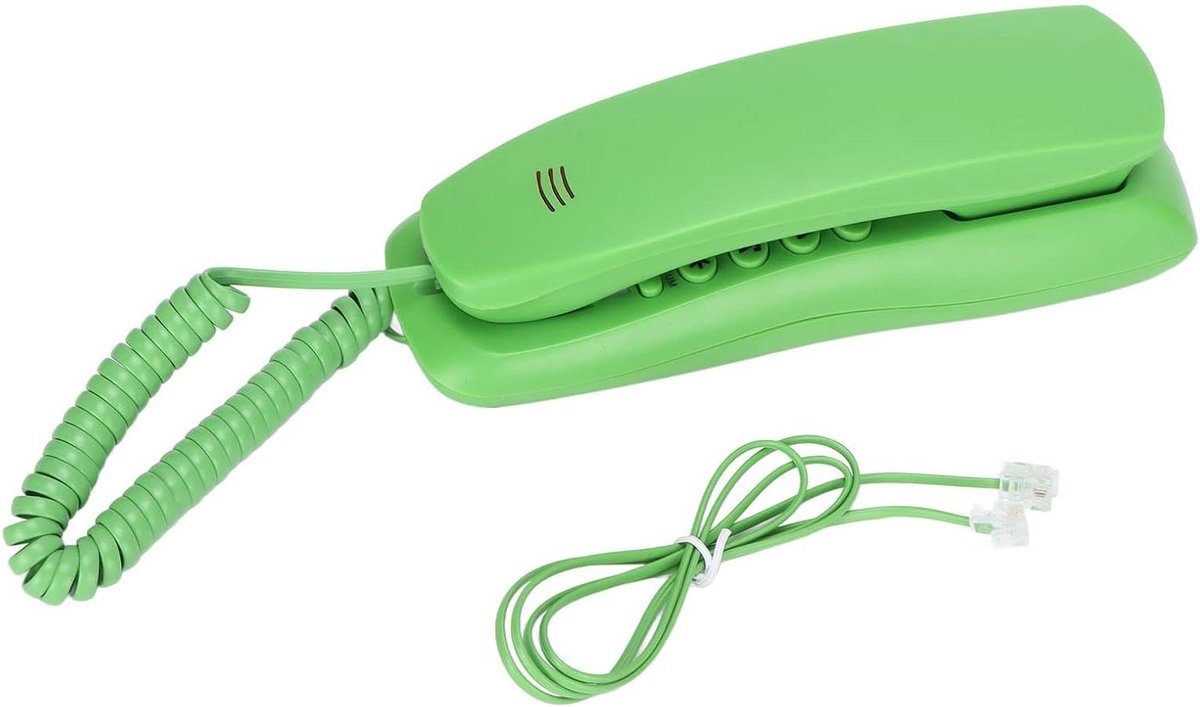 Vaste Telefoon - Wandtelefoon Bureau Telefoon - Zakelijk Bellen - Anti-interferentie Thunder - 200x60x55mm - Groen