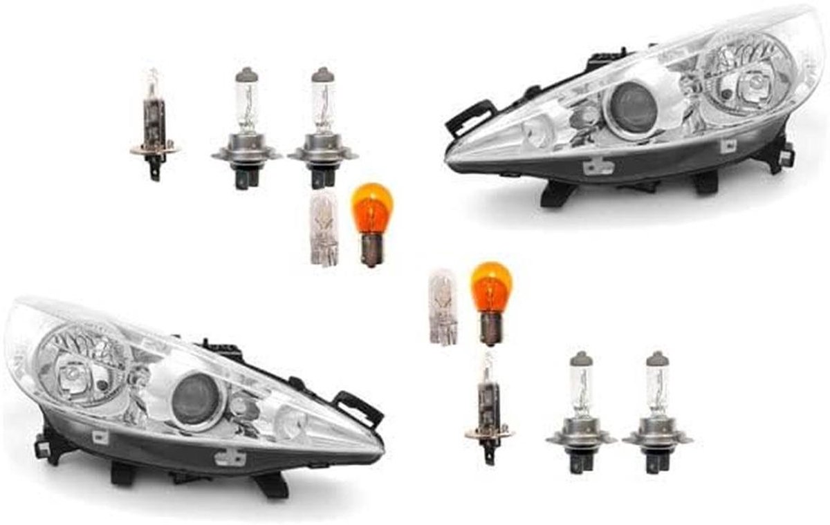 Koplampen Set - Autolampen Verlichting - Auto Verlichten - Halogeen Lampen - Set Links Rechts - Transparant