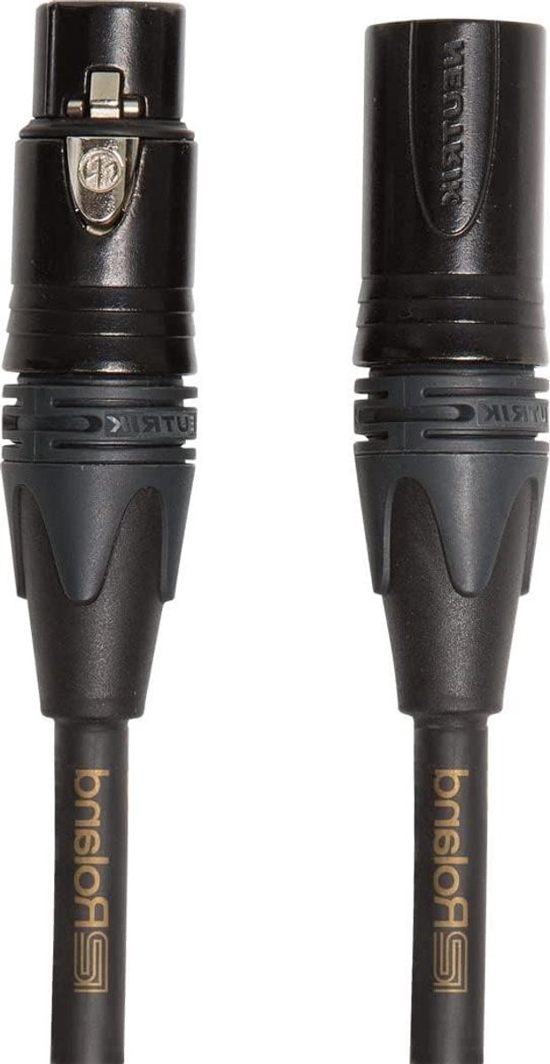 Microfoonkabel - XLR kabel - Muziek Opnemen - Vergulde Connectoren - 7.5 meter - Zwart