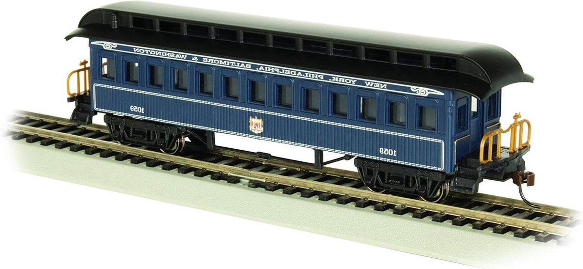 Houten Rijtuig - Old-Time Coach - Modelbouw Treinen - Spoor H0 - 17.78 x 3.3 x 5.08 cm - Houtkleurig