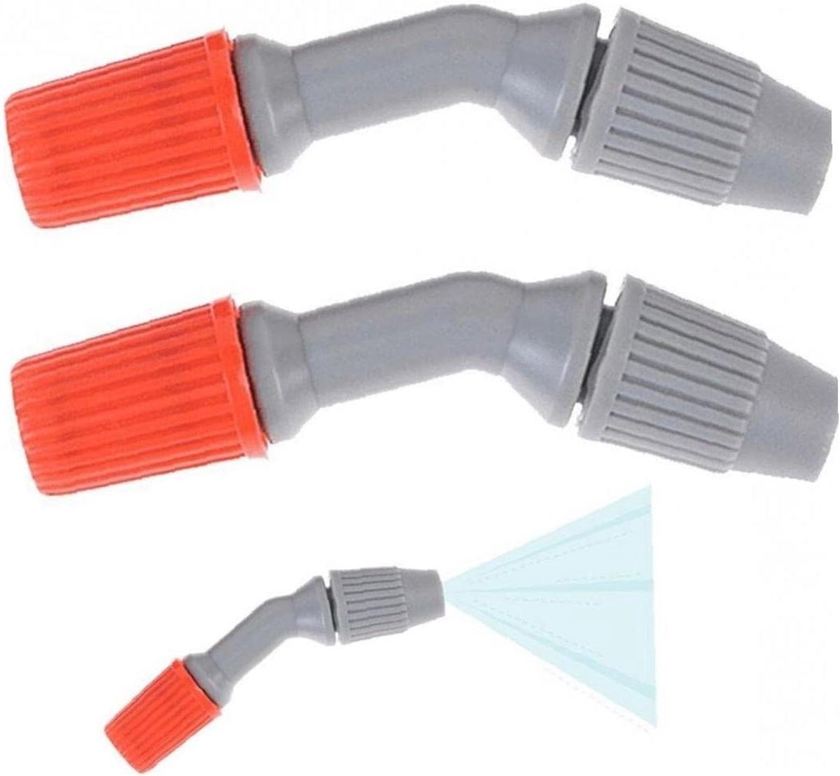 Rugzak Sproeier Nozzles - Verstuiver Mondstukken - Tuin Besproeien - Instelbare Sproeiwijzen - 2 Stuks - Oranje
