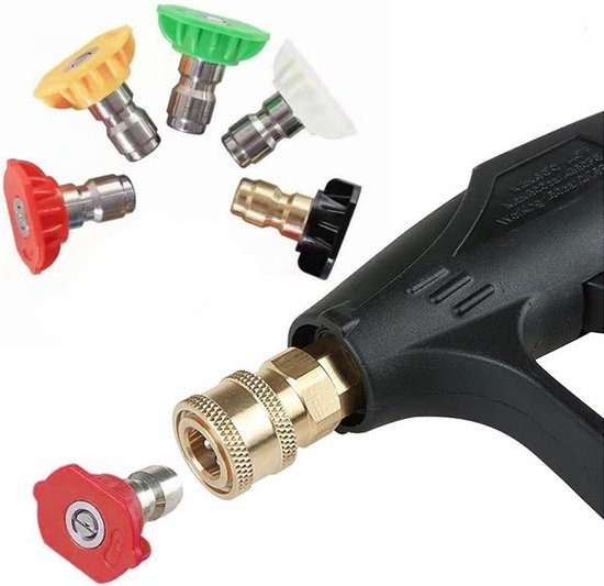 Water spuitmonden - 5 stuks, universeel voor hogedrukreiniger, 1.2mm, voor auto en tuin van Merkloos	 — afbeelding 5