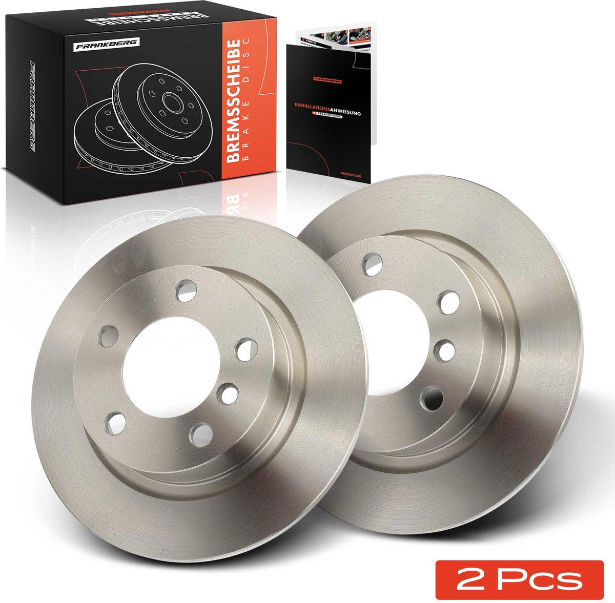 Frankberg 2x Remschijven Achteras voor MINI