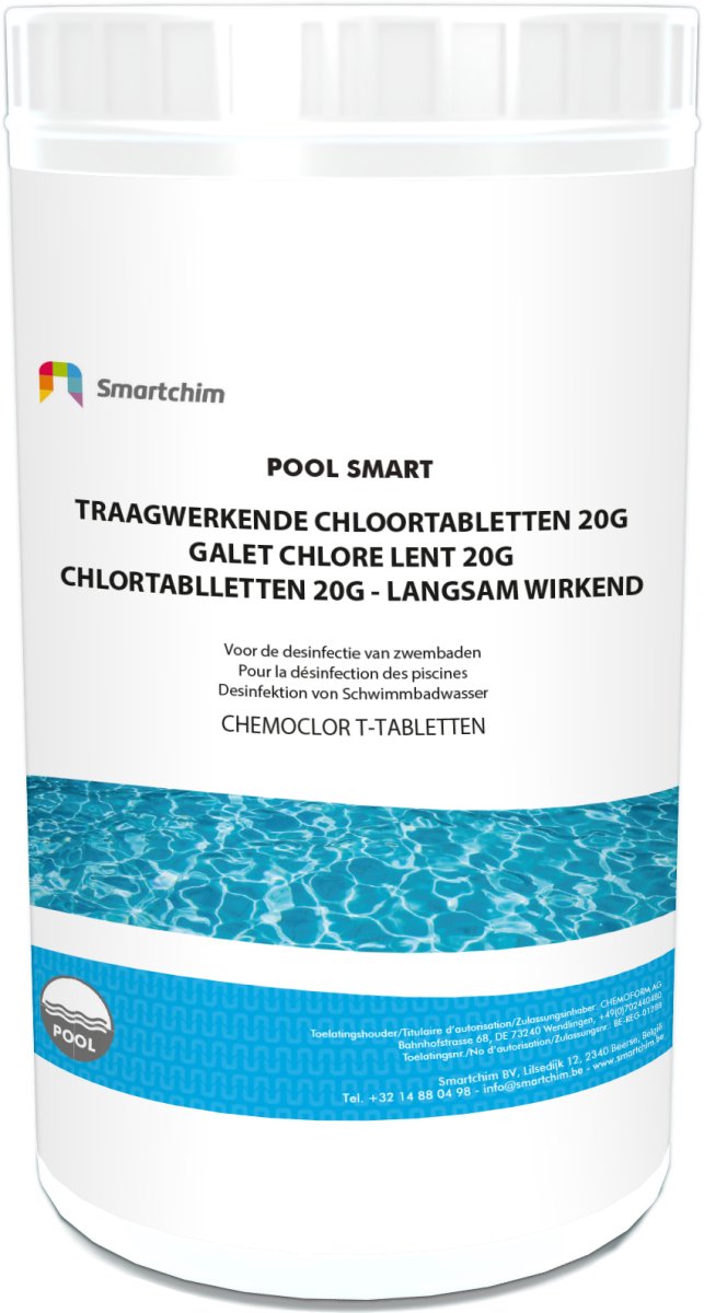 Smartchim Poolsmart Chloor tabletten 20 gr - 1KG